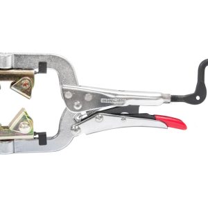 Cleste reglabil autoblocan pentru rotunde/patrate cu 2 talpi fixe in V, model PG22V [Strong Hand Tools]